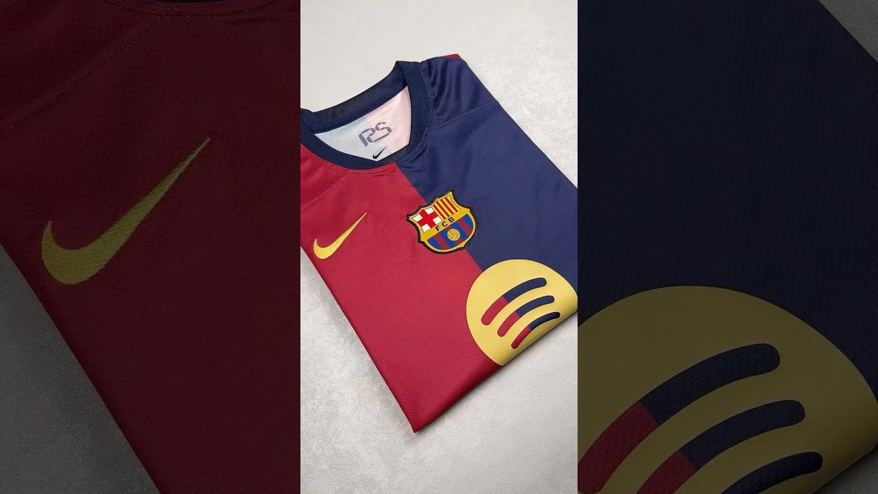 FC Barcelona Lewandowski 24-25 Home Kit Football Shirt 🔥 New Soccer Jerseys