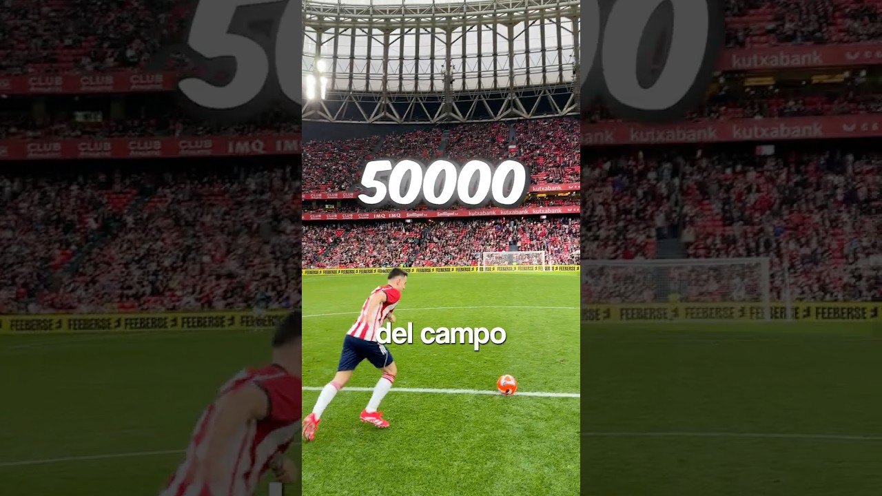 Tire delante de 50.000 personas